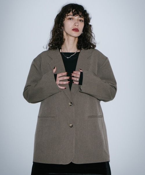 HANNE（アン）の「シングルブレストテーラードジャケット（テーラード