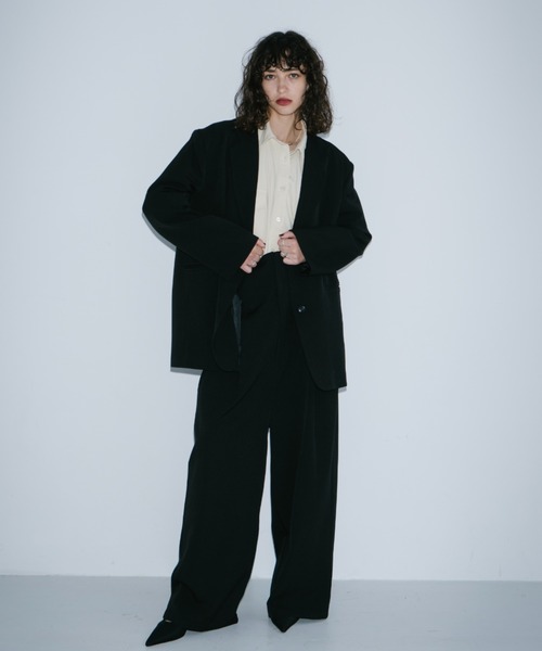 HANNE（アン）の「シングルブレストテーラードジャケット（テーラードジャケット・レディース・グレー/ブラック/ベージュ・S/M）」の5枚目の写真