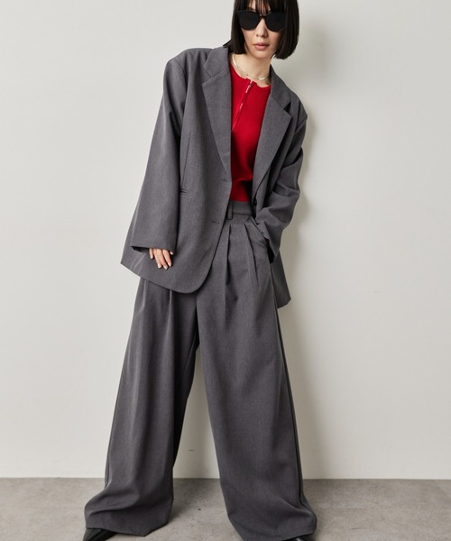 シングルブレストテーラードジャケット（テーラードジャケット