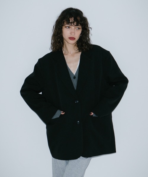 HANNE（アン）の「シングルブレストテーラードジャケット（テーラードジャケット・レディース・グレー/ブラック/ベージュ・S/M）」の7枚目の写真