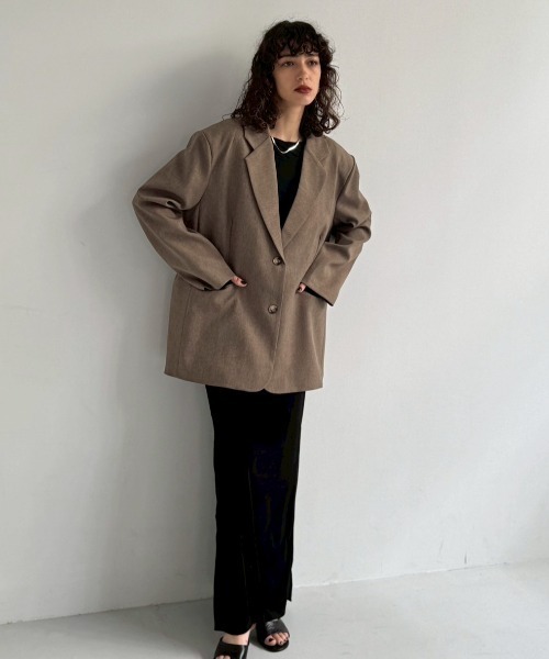 シングルブレストテーラードジャケット（テーラードジャケット