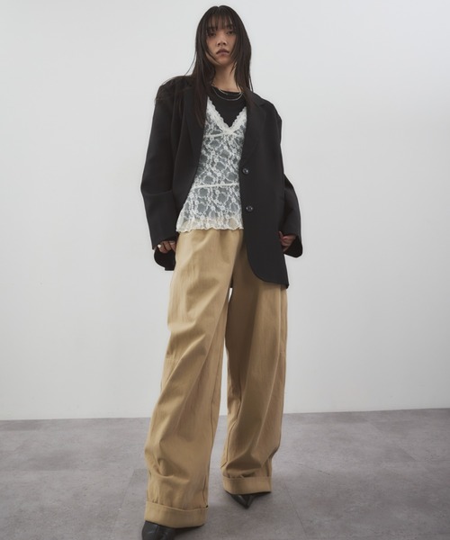 HANNE（アン）の「シングルブレストテーラードジャケット（テーラードジャケット・レディース・グレー/ブラック/ベージュ・S/M）」の20枚目の写真