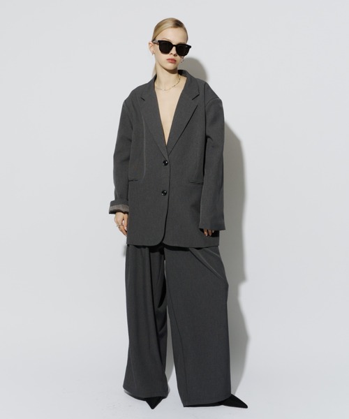 シングルブレストテーラードジャケット（テーラードジャケット