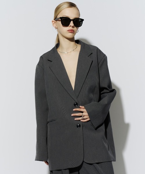 シングルブレストテーラードジャケット（テーラードジャケット