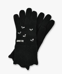 ANNA SUI | バタフライラインストーン ニット手袋(手袋)