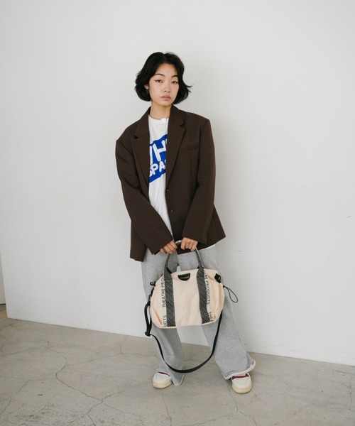 THEATRE PRODUCTS(シアタープロダクツ)の「ドットJQテープナイロン2WAYバッグ(M)(ショルダーバッグ・レディース・アイボリー/ブラック・FREE)」の12枚目の写真