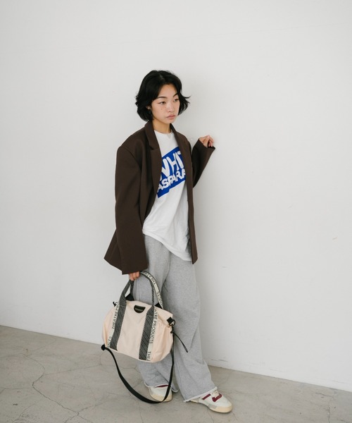 THEATRE PRODUCTS(シアタープロダクツ)の「ドットJQテープナイロン2WAYバッグ(M)(ショルダーバッグ・レディース・アイボリー/ブラック・FREE)」の13枚目の写真