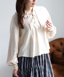 cepo | 〈ドラマ着用商品〉カットコールレースアップフーディー(パーカー)