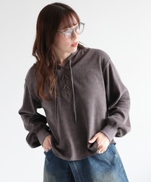 セール】【LA PEAU DE GEM】knit hoodie/ニットフーディ（パーカー