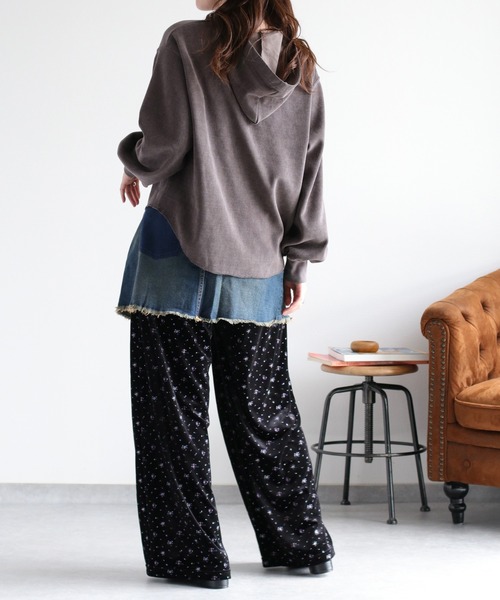 cepo（セポ）の「〈ドラマ着用商品〉カットコールレースアップフーディー（パーカー・レディース・チャコール/ブルー/オフホワイト・M）」の16枚目の写真