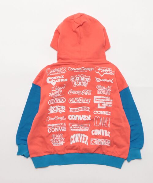 CONVEX(コンベックス)の「バイカラー/ ワイドパーカー(パーカー・キッズ・レッド/ネイビー/イエロー・130cm/140cm/150cm/160cm)」の4枚目の写真