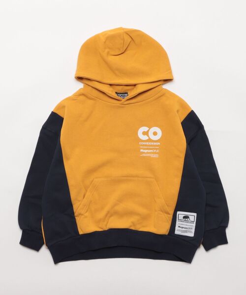 CONVEX(コンベックス)の「バイカラー/ ワイドパーカー(パーカー・キッズ・レッド/ネイビー/イエロー・130cm/140cm/150cm/160cm)」の6枚目の写真
