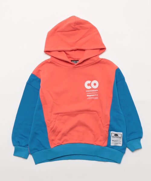 CONVEX(コンベックス)の「バイカラー/ ワイドパーカー(パーカー・キッズ・レッド/ネイビー/イエロー・130cm/140cm/150cm/160cm)」の7枚目の写真