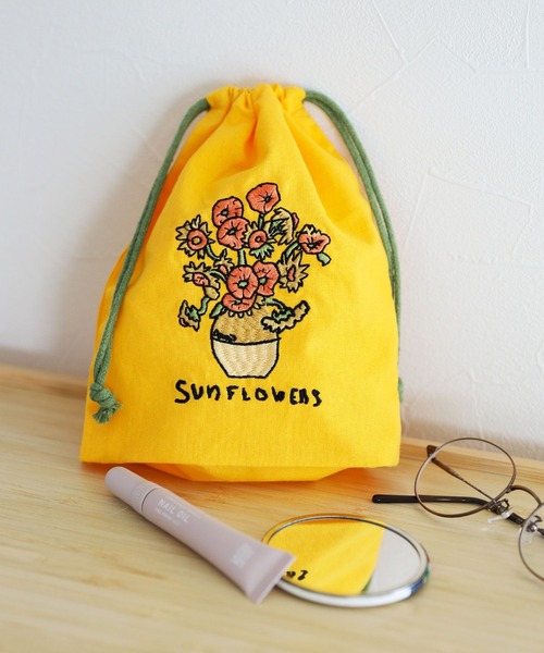 世界の名作]刺繍巾着B / 587160（ポーチ）｜LAKOLE（ラコレ）の