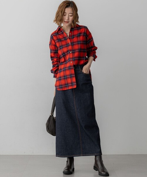 セール】【洗える】ブラッシュド ビエラチェック シャツ（シャツ