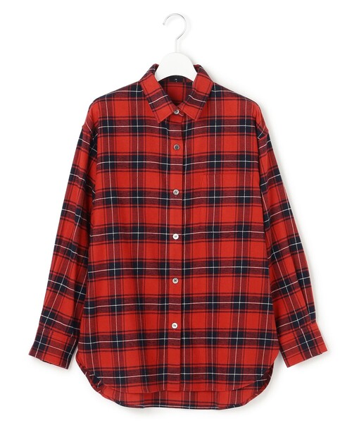 洗える】ブラッシュド ビエラチェック シャツ（シャツ/ブラウス）｜23