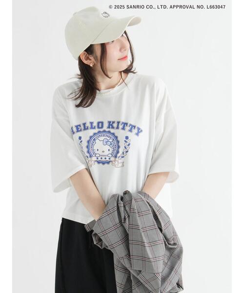 Te chichi TERRASSE（テチチテラス）の「【HELLO KITTY】刺繍入りコーデュロイキャップ（ハット・レディース・オフホワイト/ベージュ・F）」の11枚目の写真