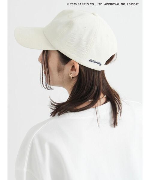 Te chichi TERRASSE（テチチテラス）の「【HELLO KITTY】刺繍入りコーデュロイキャップ（ハット・レディース・オフホワイト/ベージュ・F）」の13枚目の写真