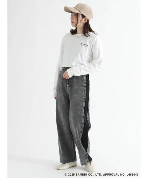 Te chichi TERRASSE（テチチテラス）の「【HELLO KITTY】刺繍入りコーデュロイキャップ（ハット・レディース・オフホワイト/ベージュ・F）」の14枚目の写真