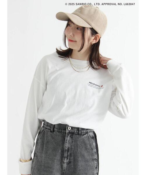 Te chichi TERRASSE（テチチテラス）の「【HELLO KITTY】刺繍入りコーデュロイキャップ（ハット・レディース・オフホワイト/ベージュ・F）」の17枚目の写真