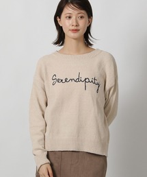 LAKOLE | モール刺繍ロゴニットプルオーバー / 600358(ニット/セーター)