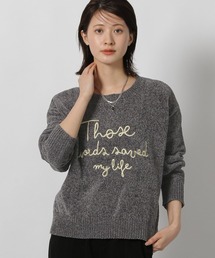 LAKOLE | モール刺繍ロゴニットプルオーバー / 600358(ニット/セーター)