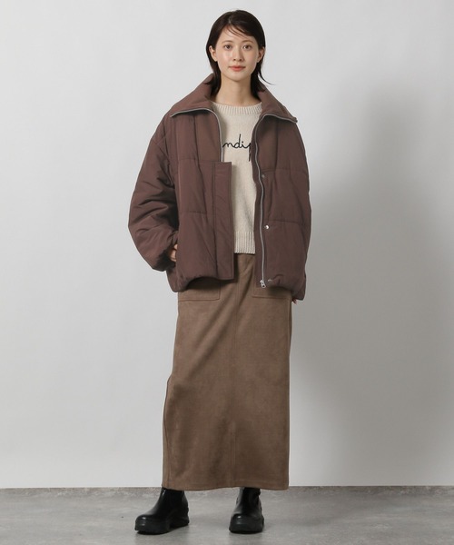 LAKOLE（ラコレ）の「モール刺繍ロゴニットプルオーバー / 600358（ニット/セーター・レディース・チャコールグレー/グレー/ブラウン/オレンジ/アイボリー・FREE）」の12枚目の写真