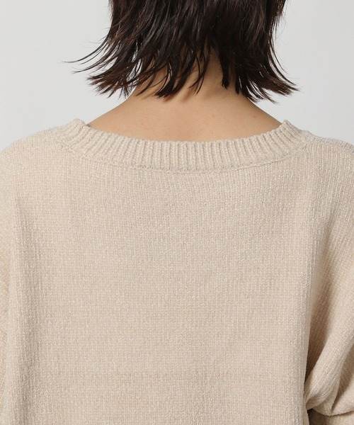 LAKOLE（ラコレ）の「モール刺繍ロゴニットプルオーバー / 600358（ニット/セーター・レディース・チャコールグレー/グレー/ブラウン/オレンジ/アイボリー・FREE）」の19枚目の写真