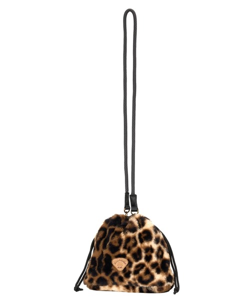 BILLABONG(ビラボン)の「BILLABONG レディース FUR SHOULDER BAG ショルダーバッグ 【2025年秋冬モデル】 @autumn /ビラボンロゴワンポイントファー巾着ショルダーバッグ(ショルダーバッグ・レディース・ブラック/アイボリー/ブラウン系その他・FREE)」の3枚目の写真