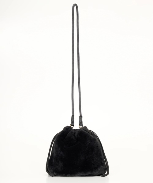 BILLABONG(ビラボン)の「BILLABONG レディース FUR SHOULDER BAG ショルダーバッグ 【2025年秋冬モデル】 @autumn /ビラボンロゴワンポイントファー巾着ショルダーバッグ(ショルダーバッグ・レディース・ブラック/アイボリー/ブラウン系その他・FREE)」の13枚目の写真