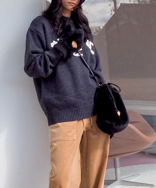BILLABONG(ビラボン)の「BILLABONG レディース FUR SHOULDER BAG ショルダーバッグ 【2025年秋冬モデル】 @autumn /ビラボンロゴワンポイントファー巾着ショルダーバッグ(ショルダーバッグ・レディース・ブラック/アイボリー/ブラウン系その他・FREE)」の17枚目の写真
