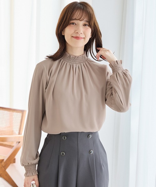 ハニぽか】あったか裏地ハイネック（シャツ/ブラウス）｜Honeys