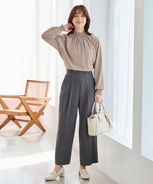 ハニぽか】あったか裏地ハイネック（シャツ/ブラウス）｜Honeys