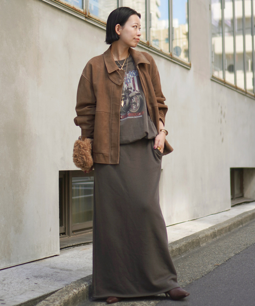 AP STUDIO ウールミックススウェットスカート　ブラック　38 AP STUDIO スカート ウールミックススウェットスカート : ZOZOTOWN