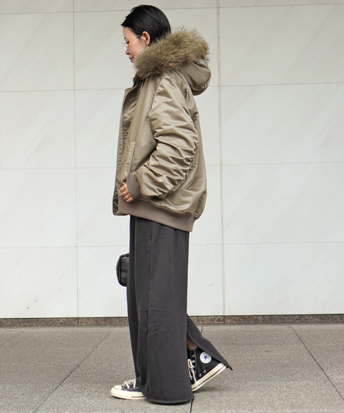 AP STUDIO(エーピーストゥディオ)の「ウールミックススウェットスカート(スカート・レディース・スミクロ/チョコ・36/38)」の15枚目の写真