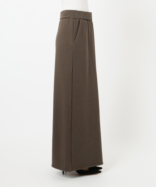 AP STUDIO(エーピーストゥディオ)の「ウールミックススウェットスカート(スカート・レディース・スミクロ/チョコ・36/38)」の3枚目の写真