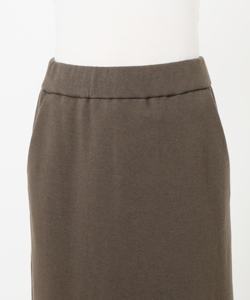 AP STUDIO(エーピーストゥディオ)の「ウールミックススウェットスカート(スカート・レディース・スミクロ/チョコ・36/38)」の4枚目の写真