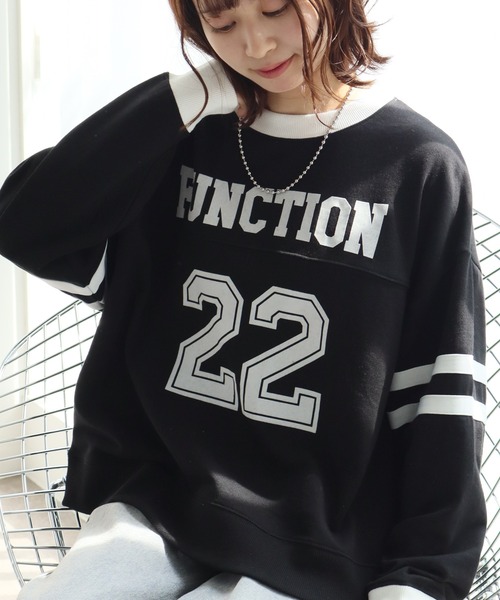 Dickies(ディッキーズ)の「【GENUINE DICKIES/ジェニュインディッキーズ】裏毛 ナンバリング クルーネック スウェット トレーナー(スウェット・レディース・オートミール/オレンジ/ブラック・M/L)」の13枚目の写真