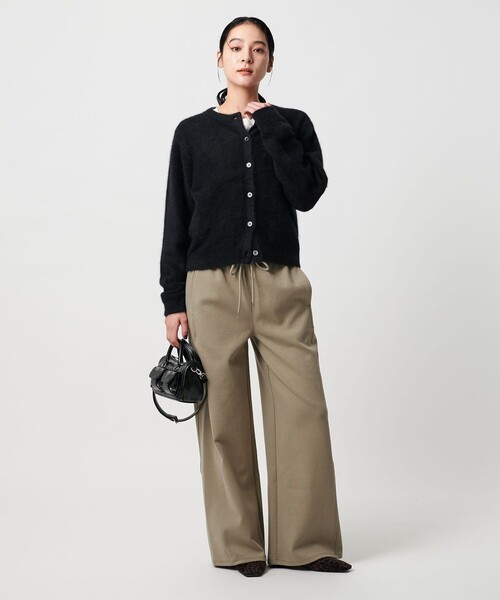 BEAUTY&YOUTH UNITED ARROWS（ビューティーアンドユースユナイテッドアローズ）の「ダンボール ワイドイージーパンツ（スウェットパンツ・レディース・オリーブ/グレー系/ブラック・S/M）」の5枚目の写真