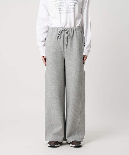 BEAUTY&YOUTH UNITED ARROWS（ビューティーアンドユースユナイテッドアローズ）の「ダンボール ワイドイージーパンツ（スウェットパンツ・レディース・オリーブ/グレー系/ブラック・S/M）」の6枚目の写真