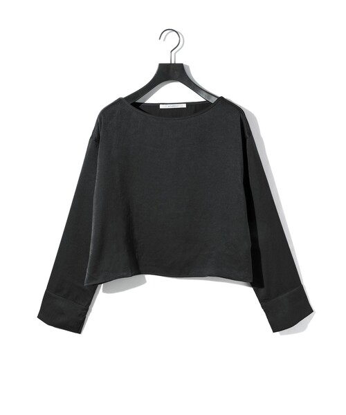 MIDIUMISOLID(ミディウミソリッド)の「MIDIUMISOLID for Ladies サテンプルオーバー(Tシャツ/カットソー・レディース・ベージュ/レッド/ブラック・FREE)」の2枚目の写真