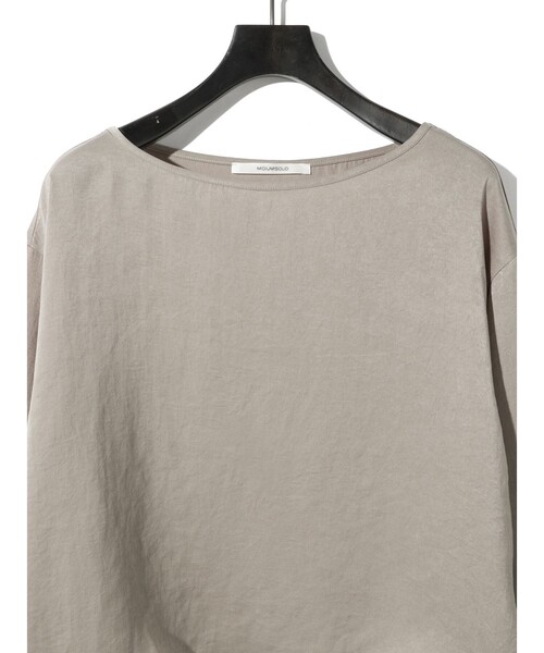 MIDIUMISOLID(ミディウミソリッド)の「MIDIUMISOLID for Ladies サテンプルオーバー(Tシャツ/カットソー・レディース・ベージュ/レッド/ブラック・FREE)」の15枚目の写真