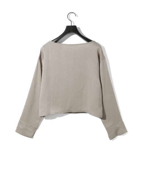 MIDIUMISOLID(ミディウミソリッド)の「MIDIUMISOLID for Ladies サテンプルオーバー(Tシャツ/カットソー・レディース・ベージュ/レッド/ブラック・FREE)」の18枚目の写真