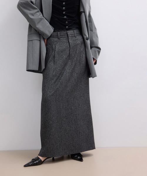 【WEB限定】サイドラインツイードスカート