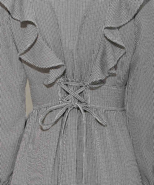 WILLSELECTION（ウィルセレクション）の「リボンタイティアードシャツワンピース（ワンピース・レディース・ブラウン系その他/チャコールグレー/ブラック系その他・FREE）」の13枚目の写真