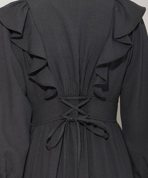 WILLSELECTION（ウィルセレクション）の「リボンタイティアードシャツワンピース（ワンピース・レディース・ブラウン系その他/チャコールグレー/ブラック系その他・FREE）」の20枚目の写真