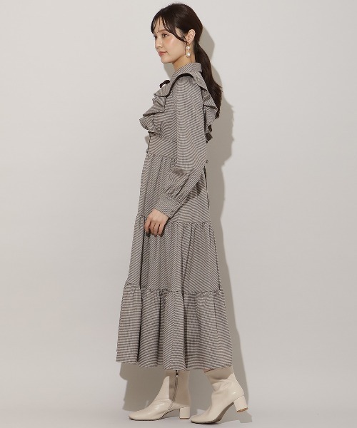 WILLSELECTION（ウィルセレクション）の「リボンタイティアードシャツワンピース（ワンピース・レディース・ブラウン系その他/チャコールグレー/ブラック系その他・FREE）」の22枚目の写真