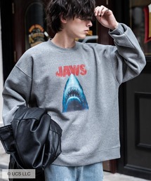 Universal City Studios LLC 別注コラボ オーバーサイズヴィンテージライクグラフィックプリント裏起毛スウェットトレーナー