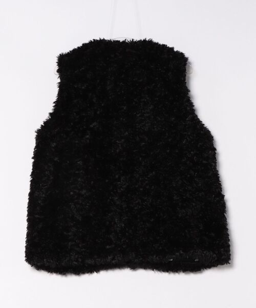 MARY QUANT(マリークワント)の「カールファーベスト ブルゾン(ベスト・レディース・ブラック/アイボリー/ベージュ・M)」の4枚目の写真