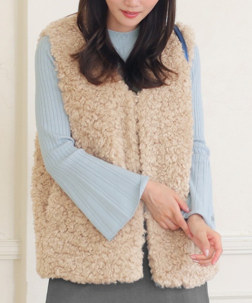 セール】カールファーベスト ブルゾン（ベスト）｜MARY QUANT（マリー